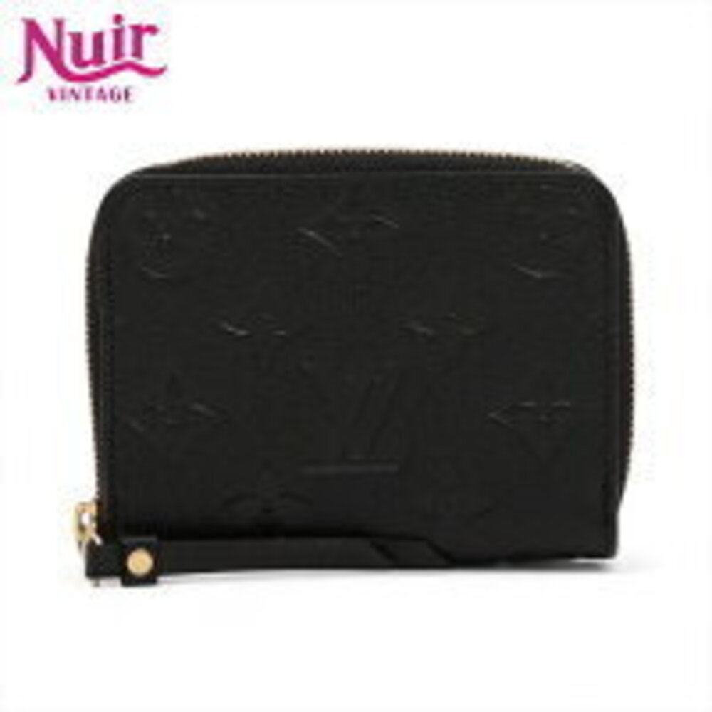 Louis Vuitton Empreinte Zippy Coin Purse Wallet Case Noir Black